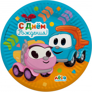 Логотип «Тарелки (7''/18 см) Грузовичок Лёва, 6 шт.»