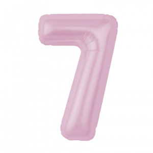 Логотип «Шар (40''/102 см) Цифра, 7 Slim, Зефирный, 1 шт. в уп.»