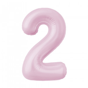Логотип «Шар (40''/102 см) Цифра, 2 Slim, Зефирный, 1 шт. в уп.»
