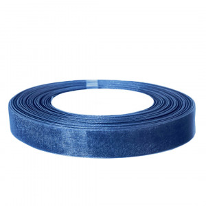 Логотип «Лента органза (1,2 см*22,85 м) Темно-синий, 1 шт.»