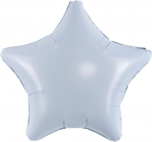 Логотип «Шар (19''/48 см) Звезда, Небесный, 1 шт.»