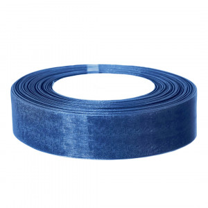 Логотип «Лента органза (2,5 см*22,85 м) Синий, 1 шт.»