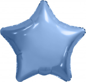 Логотип «Шар (19''/48 см) Звезда, Мистик, Лазурь, Сатин, 1 шт.»