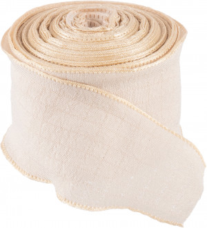 Логотип «Лента тканевая (4 см*9,14 м) Нежная волна, Кремовый, 1 шт.»