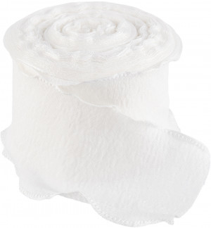 Логотип «Лента тканевая (4 см*9,14 м) Нежная волна, Белый, 1 шт.»