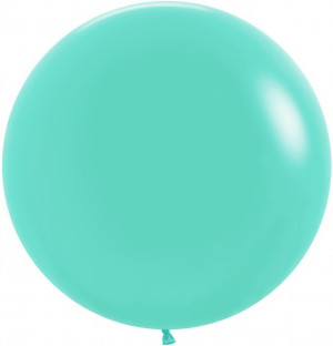 Логотип «Шар (24''/61 см), Аквамарин (037), пастель, 3 шт.»