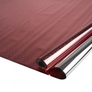 Логотип «Упаковочная пленка 40мкм (0,7*8 м) Розово-красный, Голография, 1 шт.»