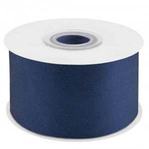 Логотип «Лента атласная (3,8 см*22,85 м) Темно-синий, 1 шт.»