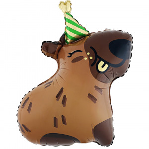 Логотип «Шар (31''/79 см) Фигура, Капибара, 1 шт. в уп.»