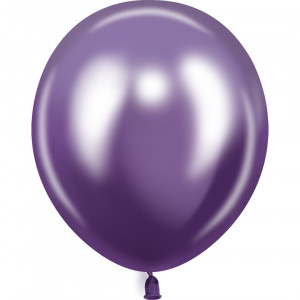 Логотип «Шар (12''/30 см), Фиолетовый, хром, 50 шт.»