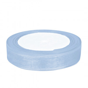 Логотип «Лента органза (2,5 см*22,85 м) Серебристо-голубой, 1 шт.»