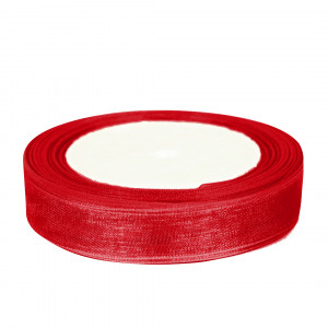 Логотип «Лента органза (1,2 см*22,85 м) Красный, 1 шт.»