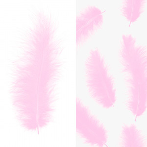 Логотип «Перья, Премиум, Холодный сиреневый, 12-15 см, 30 шт.»