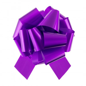 Логотип «Бант Шар, Фиолетовый, Лаковый, 21 см, 1 шт. в упак.»