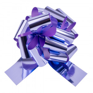 Логотип «Бант Шар, Лаванда, Металлик, 21 см, 1 шт. в упак.»