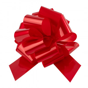 Логотип «Бант Шар, Красный, Лаковый, 21 см, 1 шт. в упак.»