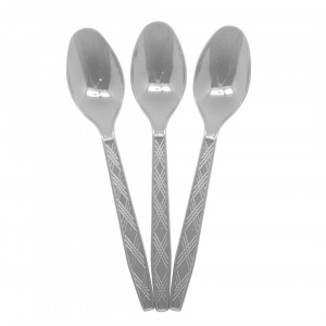 Логотип «Ложки, Серебро, 15 см, 10 шт. в упак.»