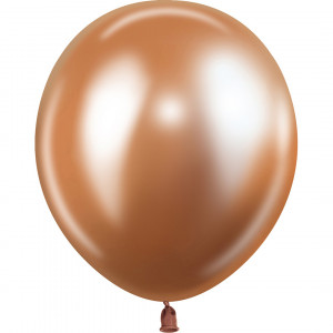 Логотип «Шар (12''/30 см), Розовое Золото, хром, 50 шт.»