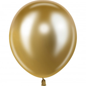 Логотип «Шар (10''/25 см), Золото, хром, 50 шт.»