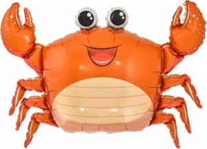 Логотип «Шар с клапаном (17''/43 см) Мини-фигура, Джесси, Морской краб, 1 шт.»