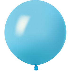 Логотип «Шар (24''/61 см), Голубой, пастель, 3 шт.»