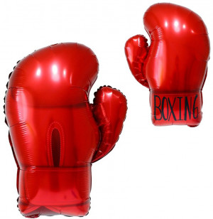 Логотип «Шар (26''/66 см) Фигура, Боксерская перчатка, Красный, 1 шт. в уп.»