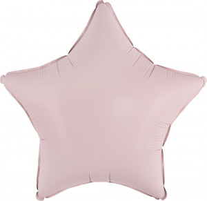 Логотип «Шар (18''/46 см) Звезда, Пыльная роза, Сатин, 1 шт.»