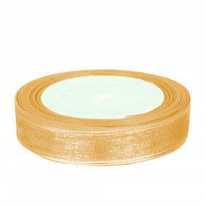 Логотип «Лента органза (1,2 см*22,85 м) Золото, 1 шт.»