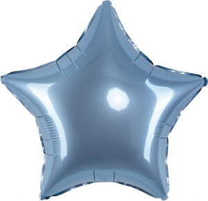Логотип «Шар (18''/46 см) Звезда, Стальной синий, Сатин, 1 шт.»
