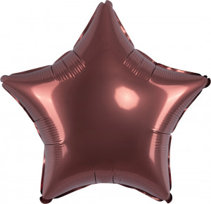 Логотип «Шар (18''/46 см) Звезда, Ройбуш, Сатин, 1 шт.»