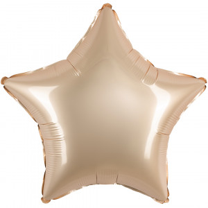 Логотип «Шар (18''/46 см) Звезда, Звездное Золото, Матовый, 1 шт.»