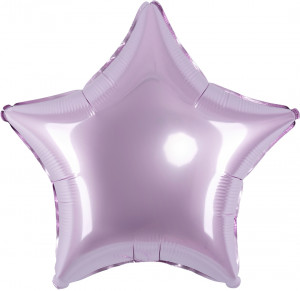 Логотип «Шар (18''/46 см) Звезда, Сиреневый, Сатин, 1 шт.»